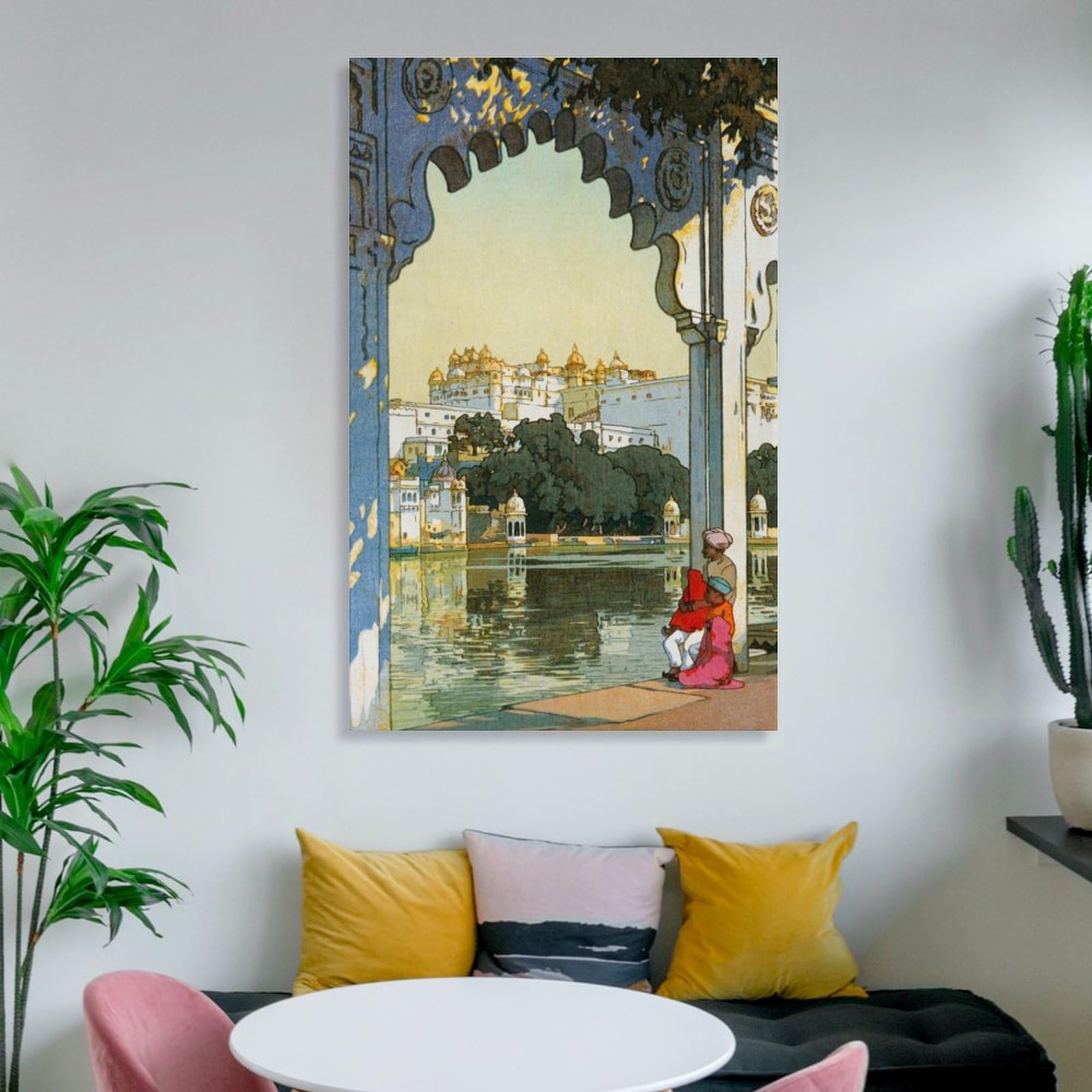 Amazon.co.jp: 吉田博よしだ ひろし浮世絵『ウダイプールの城』 偉大な